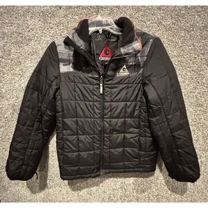 GERRY  Black And Grey Camouflage Coat Size 14-16 Large Boys